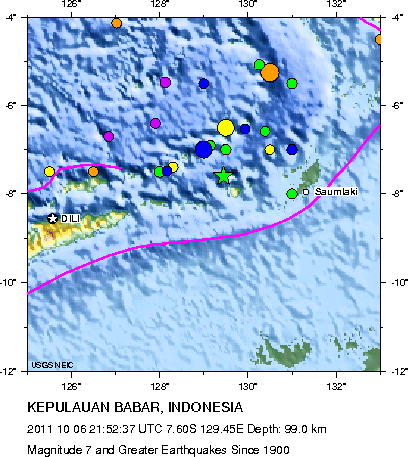 Magnitude 7 and Greater Earthquakes