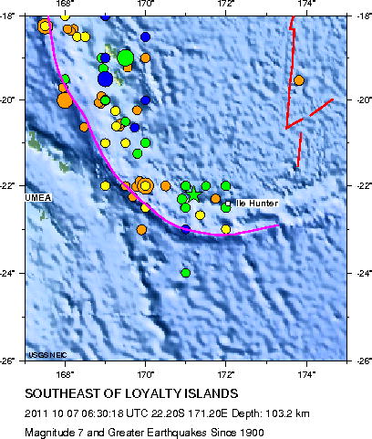 Magnitude 7 and Greater Earthquakes