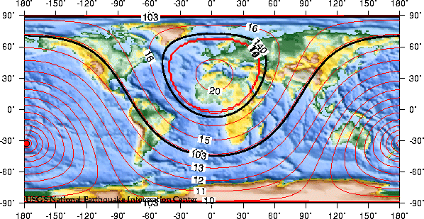 Theoretical P-wave Travel Times