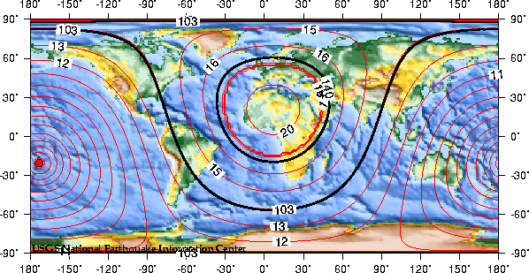 Theoretical P-wave Travel Times
