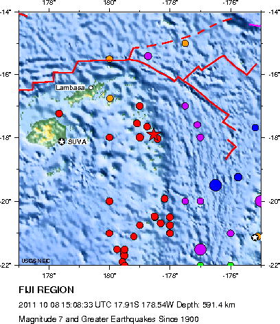 Magnitude 7 and Greater Earthquakes