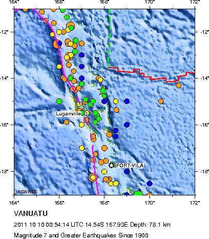 Magnitude 7 and Greater Earthquakes