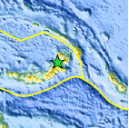 Small map showing earthquake
