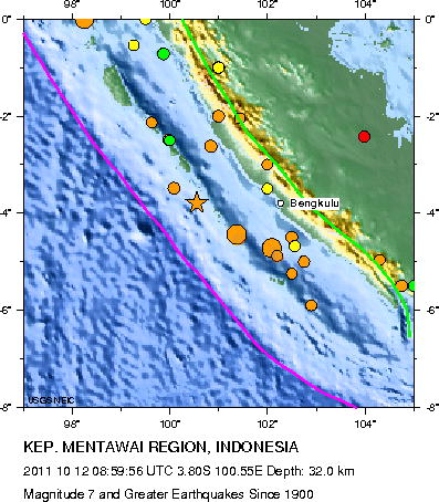 Magnitude 7 and Greater Earthquakes
