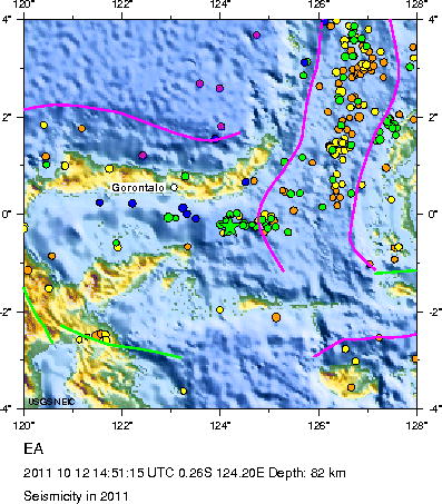Seismicity in 2011