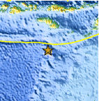 Small map showing earthquake