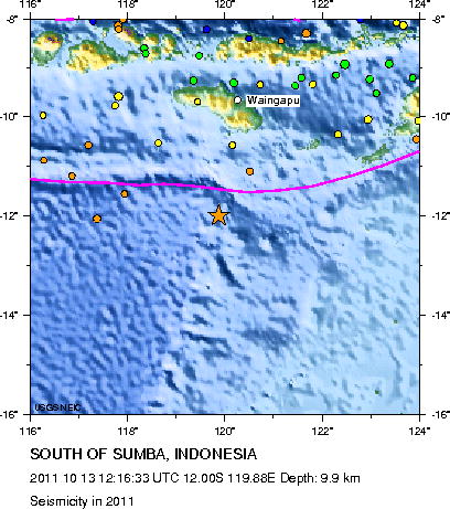 Seismicity in 2011