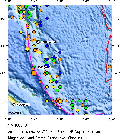 Magnitude 7 and Greater Earthquakes