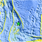 Small map showing earthquake