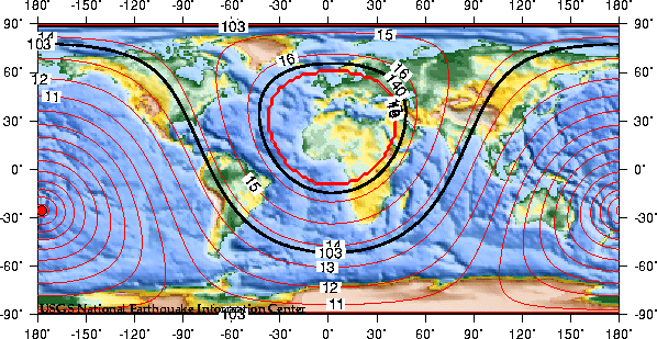 Theoretical P-wave Travel Times