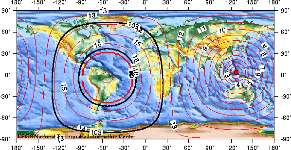 Theoretical P-wave Travel Times