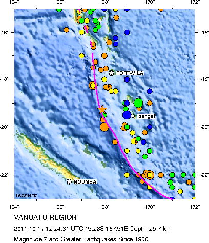 Magnitude 7 and Greater Earthquakes