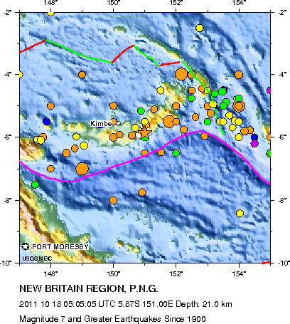 Magnitude 7 and Greater Earthquakes
