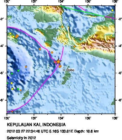 Seismicity in 2012