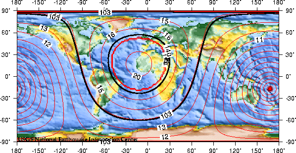 Theoretical P-wave Travel Times