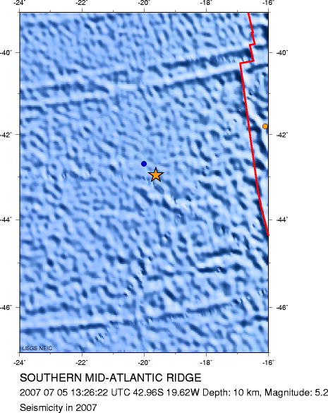 Seismicity in 2007