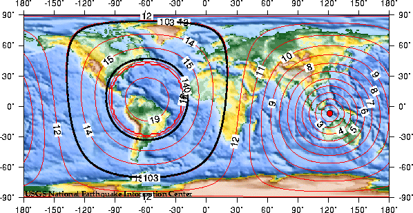 Theoretical P-wave Travel Times