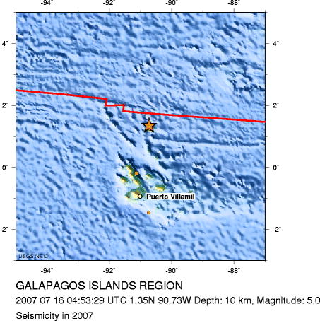 Seismicity in 2007