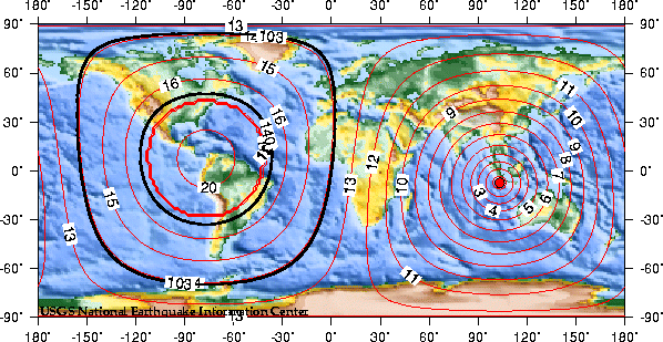 Theoretical P-wave Travel Times