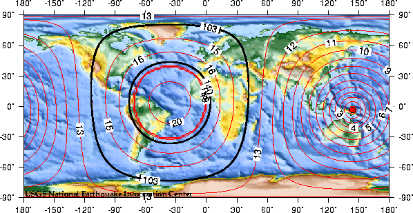Theoretical P-wave Travel Times