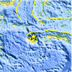 Small map showing earthquake