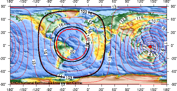 Theoretical P-wave Travel Times