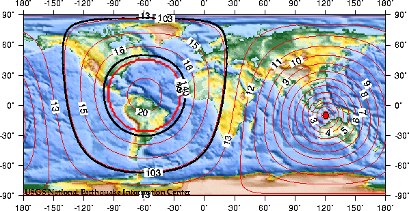 Theoretical P-wave Travel Times