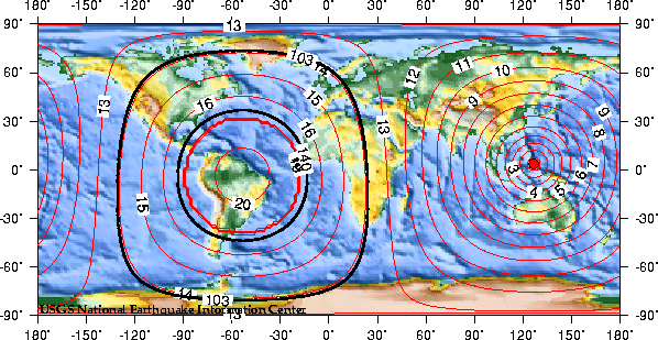 Theoretical P-wave Travel Times