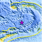 Small map showing earthquake
