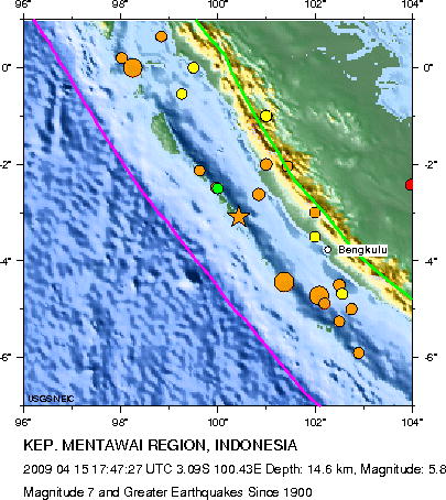 Magnitude 7 and Greater Earthquakes