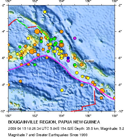 Magnitude 7 and Greater Earthquakes