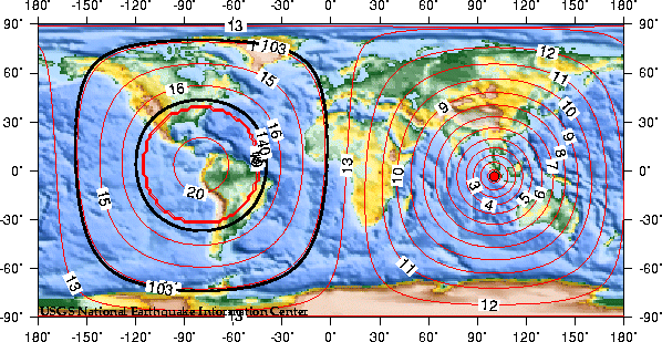 Theoretical P-wave Travel Times