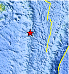 Small map showing earthquake