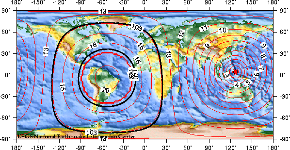 Theoretical P-wave Travel Times