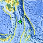 Small map showing earthquake