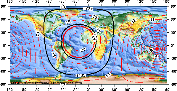 Theoretical P-wave Travel Times