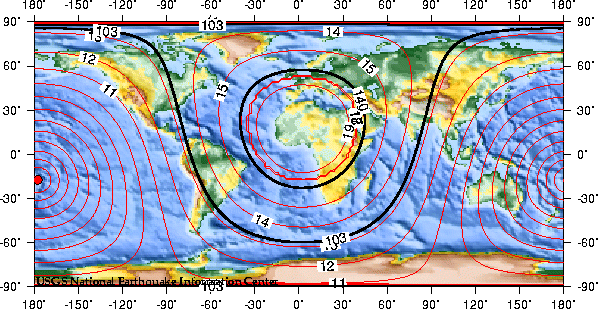 Theoretical P-wave Travel Times