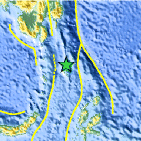 Small map showing earthquake