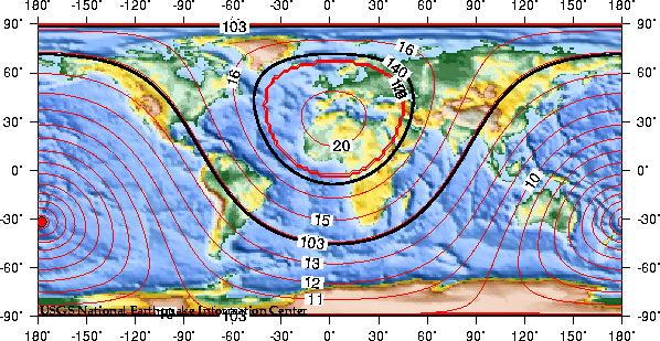 Theoretical P-wave Travel Times