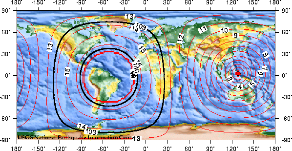Theoretical P-wave Travel Times