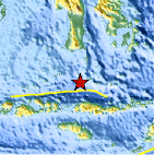 Small map showing earthquake