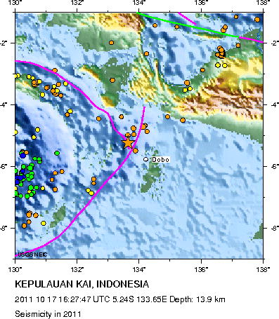 Seismicity in 2011