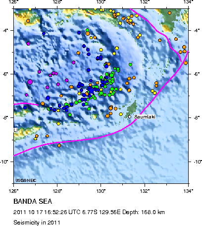 Seismicity in 2011