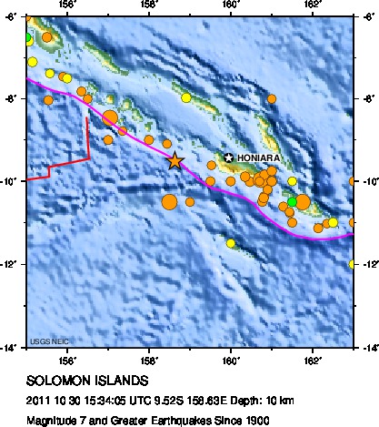 Magnitude 7 and Greater Earthquakes