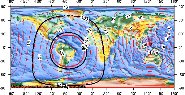 Theoretical P-wave Travel Times