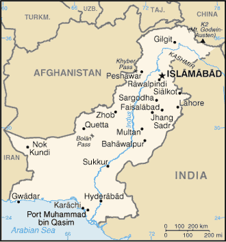 Map of PAKISTAN